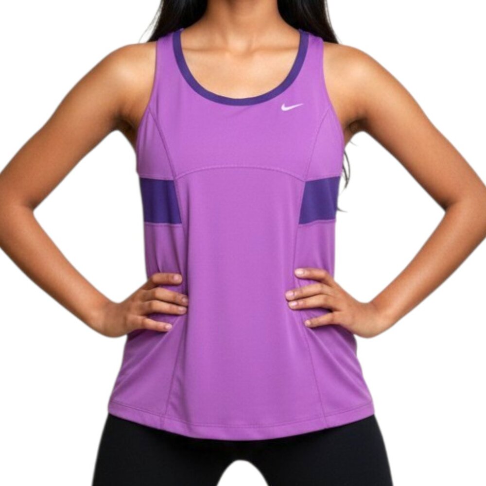 NWT Nike Dri-Fit Tennis Athletic Tank Top Purple - Girls Large